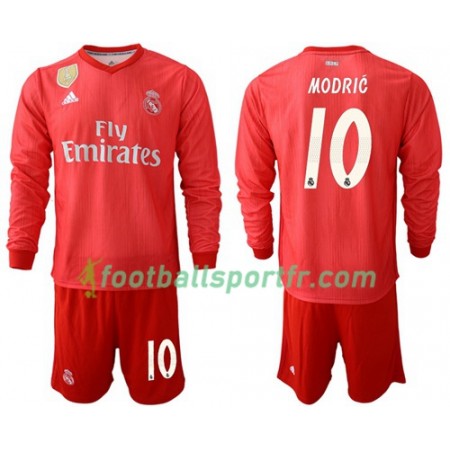 Tenue Real Madrid Modric 10 Enfant Troisieme 2018-2019 Maillot de Foot ML